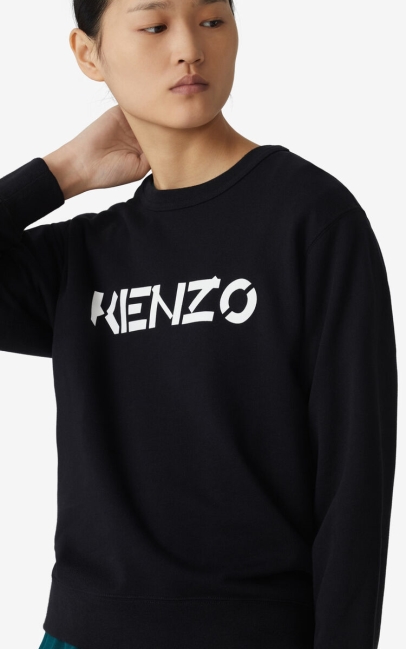 Kenzo Women Kenzo Logo Sweatshirt Black